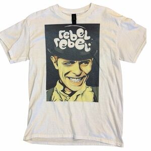 David Bowie rebel Rebel Tee Medium NWOT